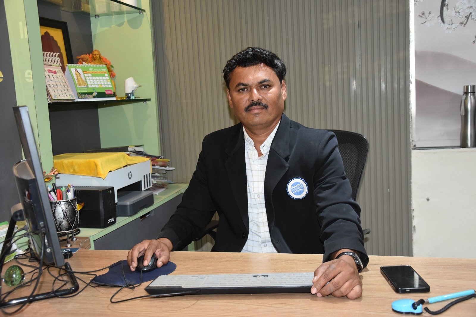 Mr. Vijay Shingate, School Incharge of SMK